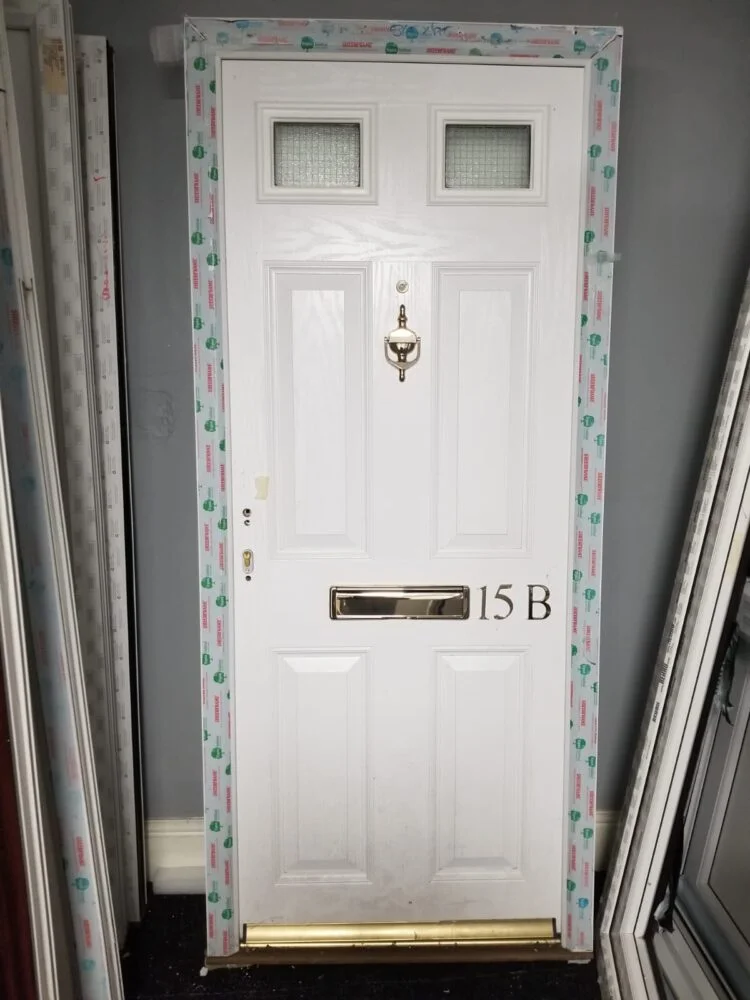 White Composite Traditional Door 865 X 1995 mm