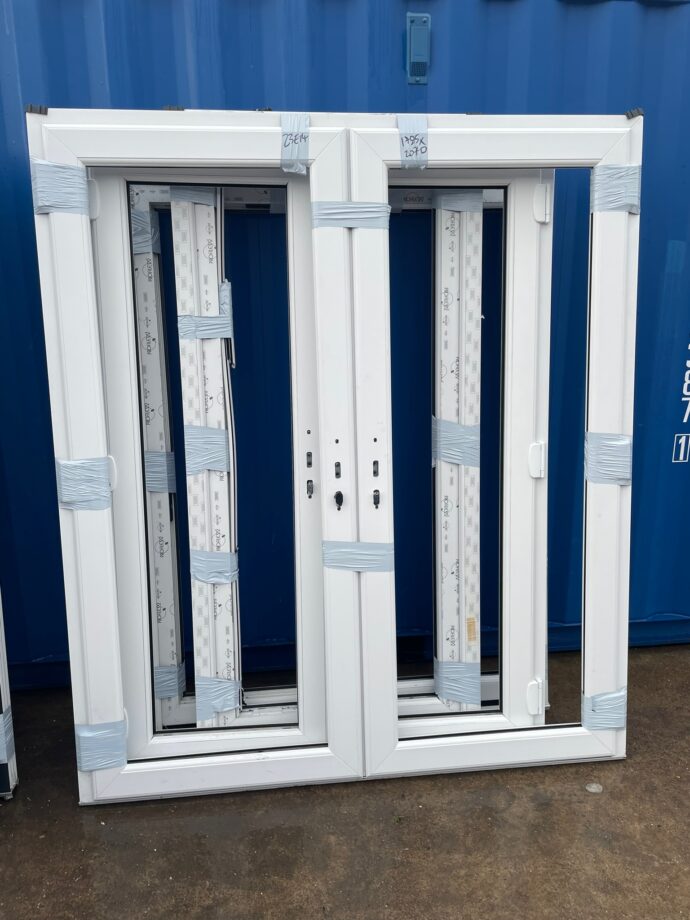 White Upvc French Door 1785 X 2070 mm 23E14 DOORS 4U