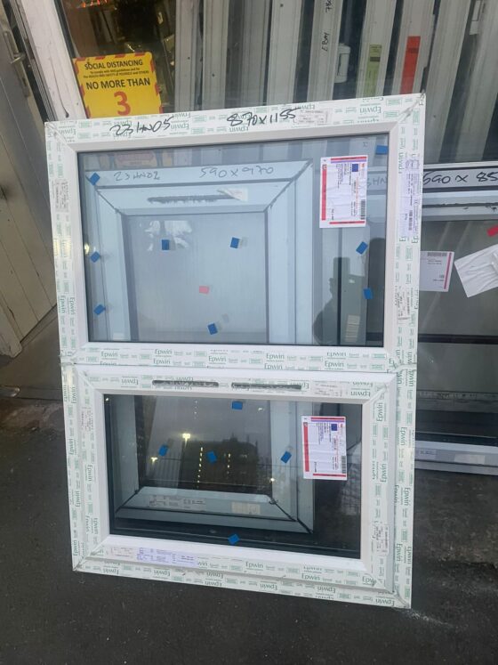 White Upvc Window 870 X 1155 mm 23HN05
