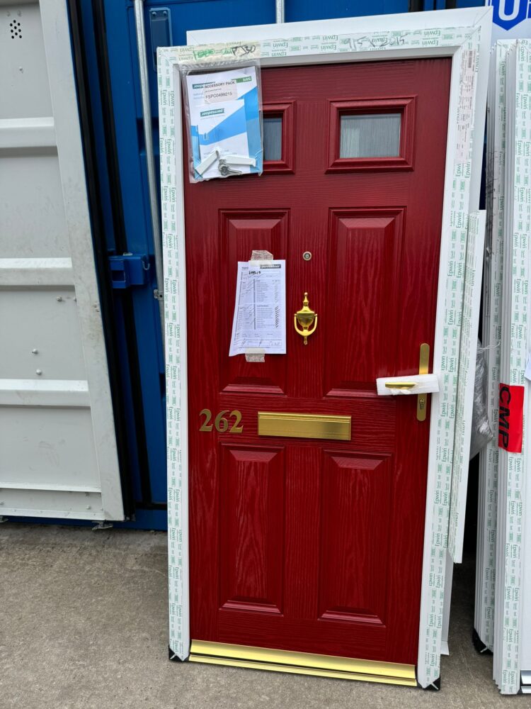 Red Composite Traditional Door 915 x 2015 mm 24PJ30