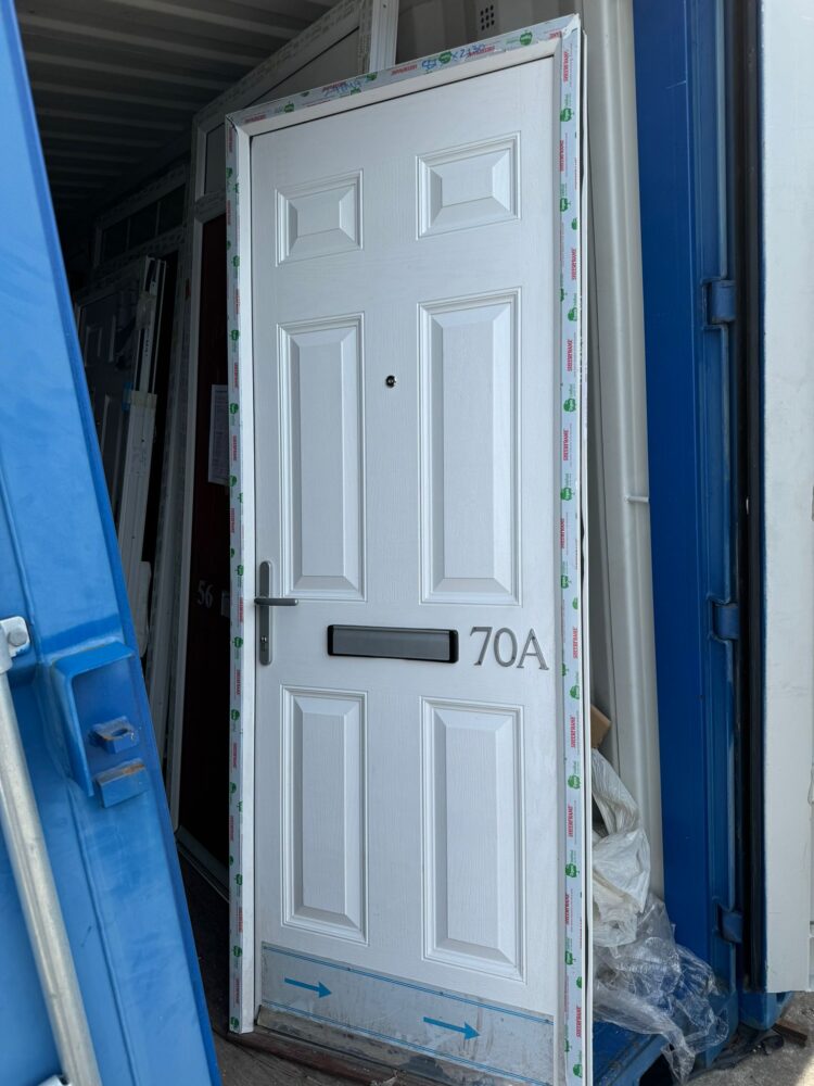 White Composite Traditional Door 815 x 2130 mm 24PM42