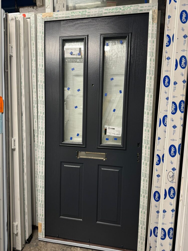 Anthracite Grey Composite Traditional Door 1005 x 2095 mm 24CM01