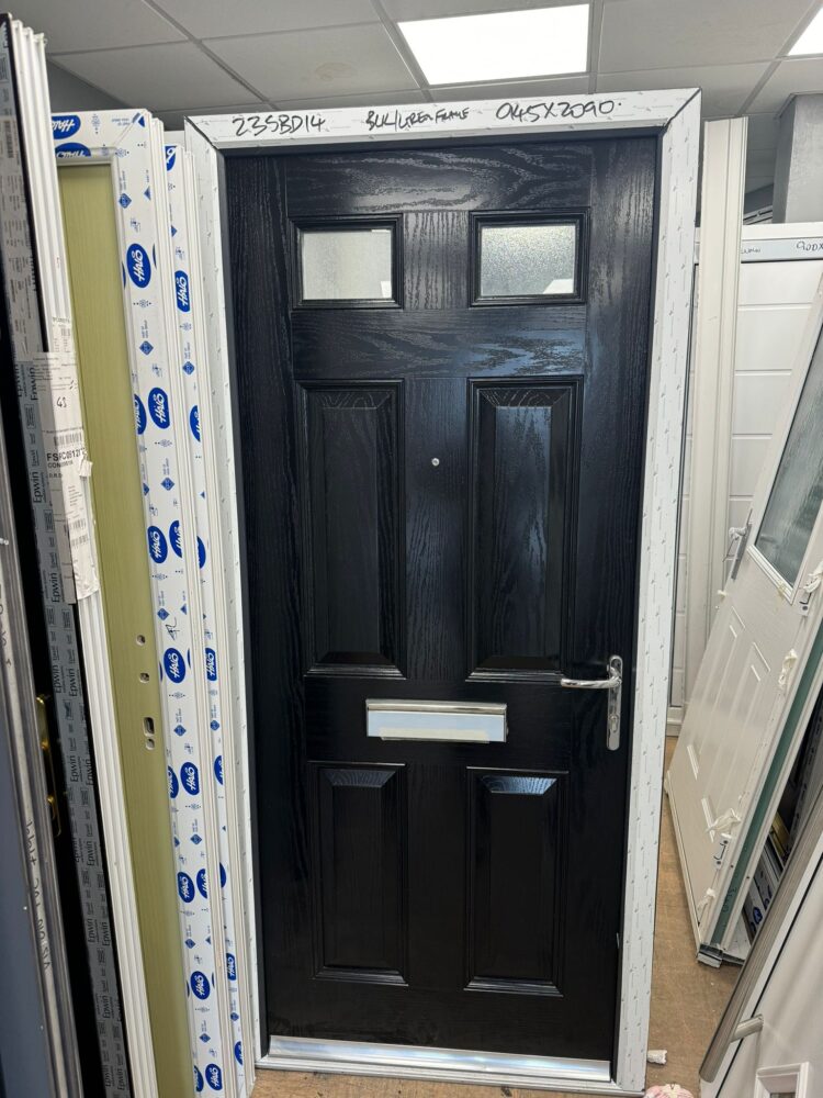 Black Composite Traditional Door 945 x 2090 mm 23SBD14