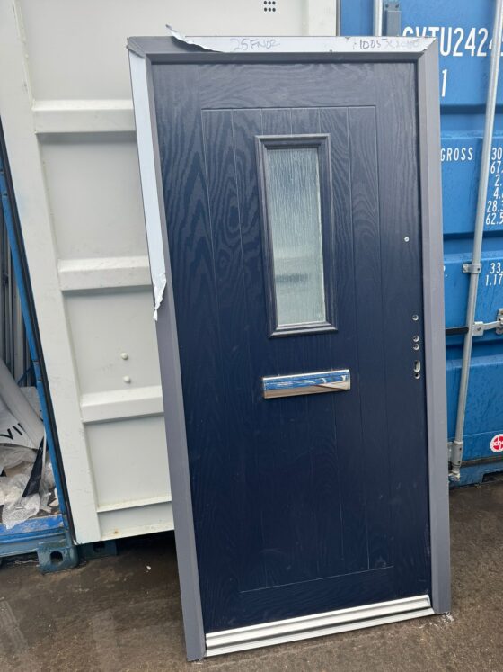 Navy Blue Composite Modern Door 1005 x 2060 mm 25FN02