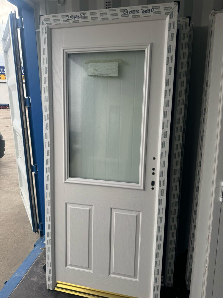 White Composite Traditional Door 900 x 2070 mm 25MN12