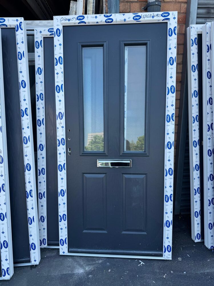 Anthracite Grey Composite Traditional Door 1010 x 2080 mm 25MH03