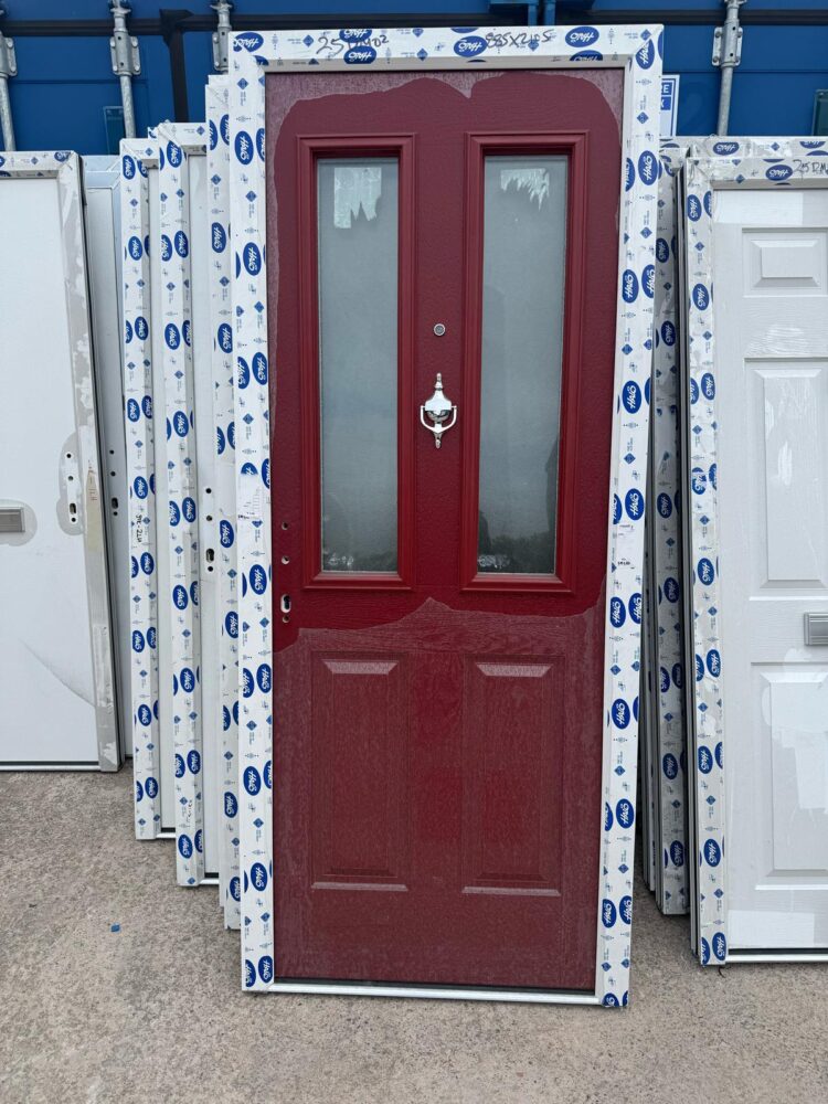 Maroon Composite Traditional Door 885 x 2105 mm 25DM02