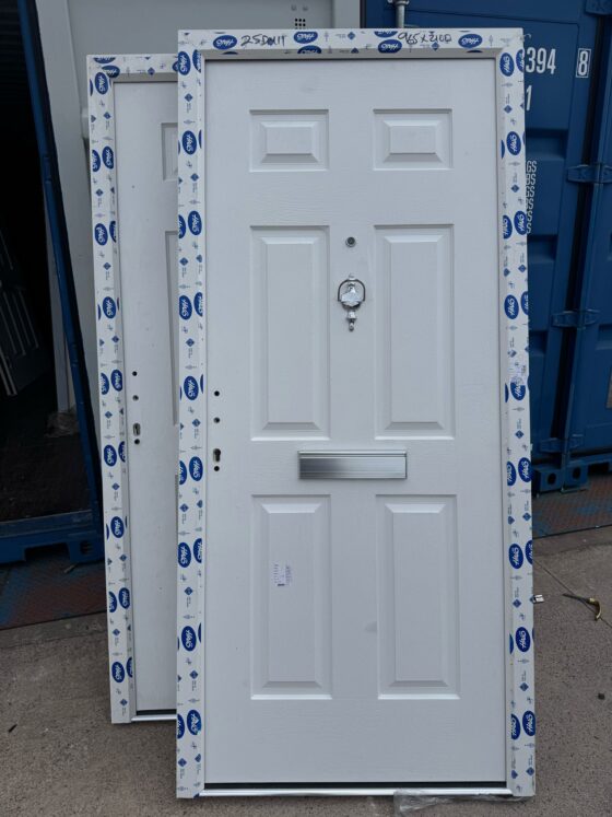 White Composite Traditional Door 965 x 2100 mm 25DM11
