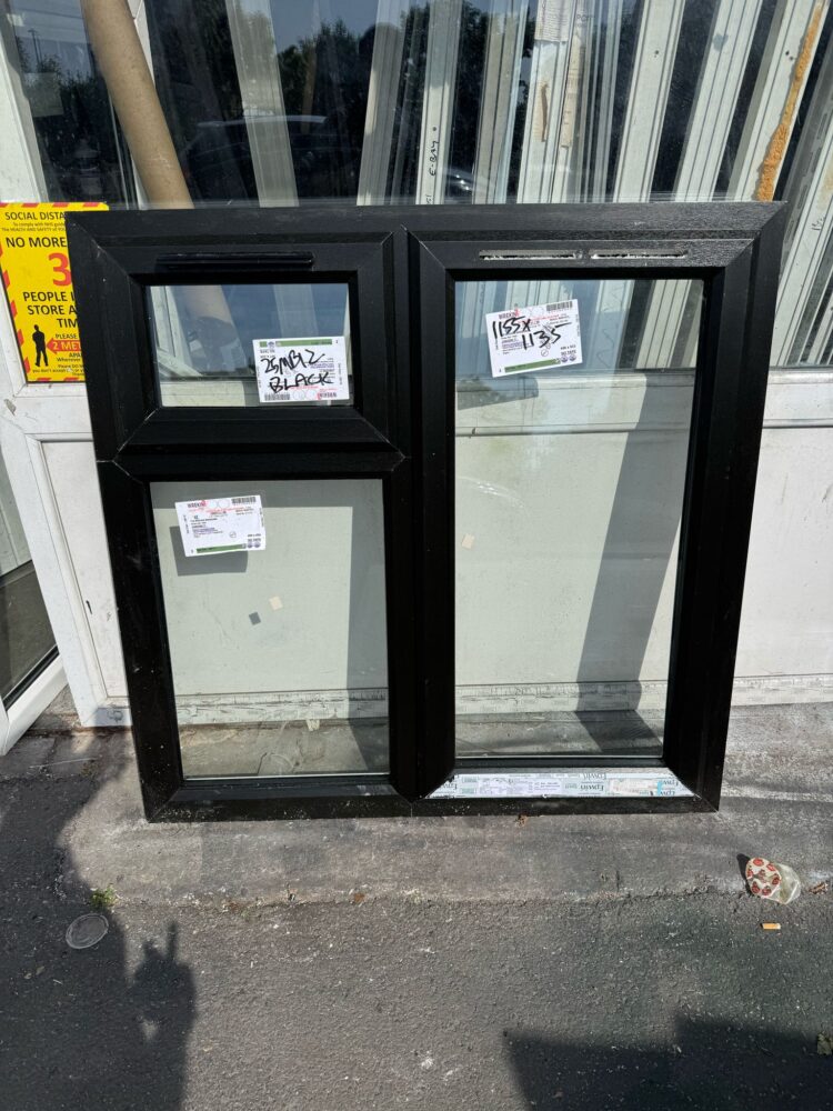 Black Upvc Window 1155 X 1135 mm 25MB12