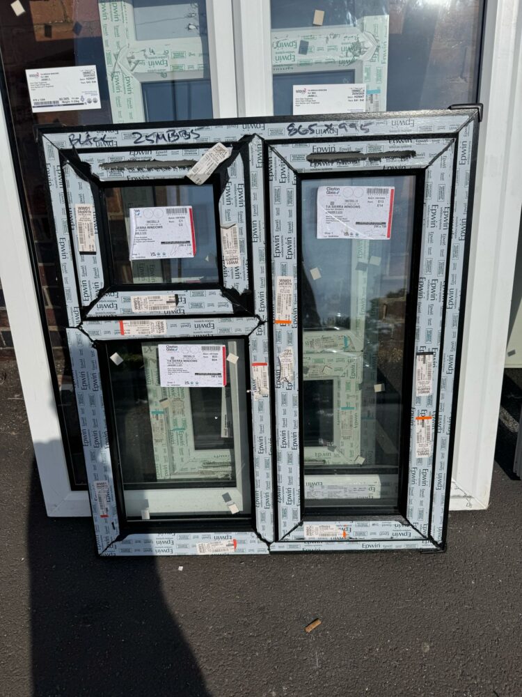 Black Upvc Window 865 X 995 mm 25MB35