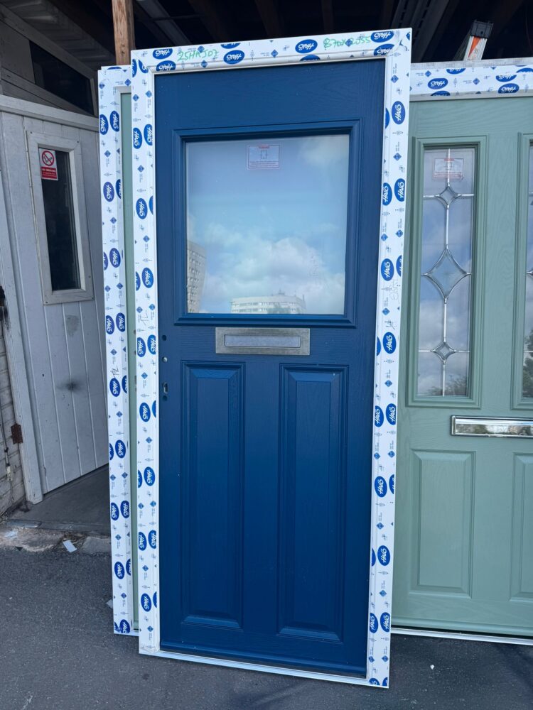 Blue Composite Traditional Door 870 x 2055 mm 25HAJ07