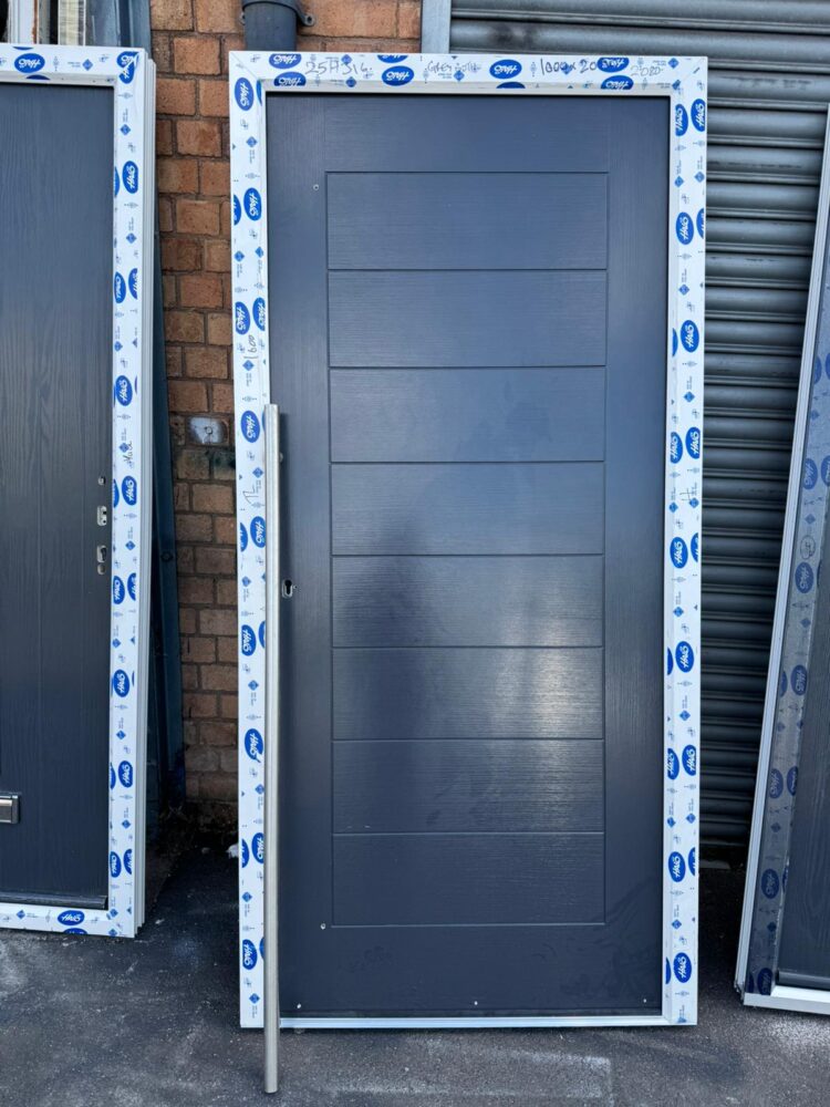 Anthracite Grey Composite Modern Door 1000 x 2080 mm 25HJ16