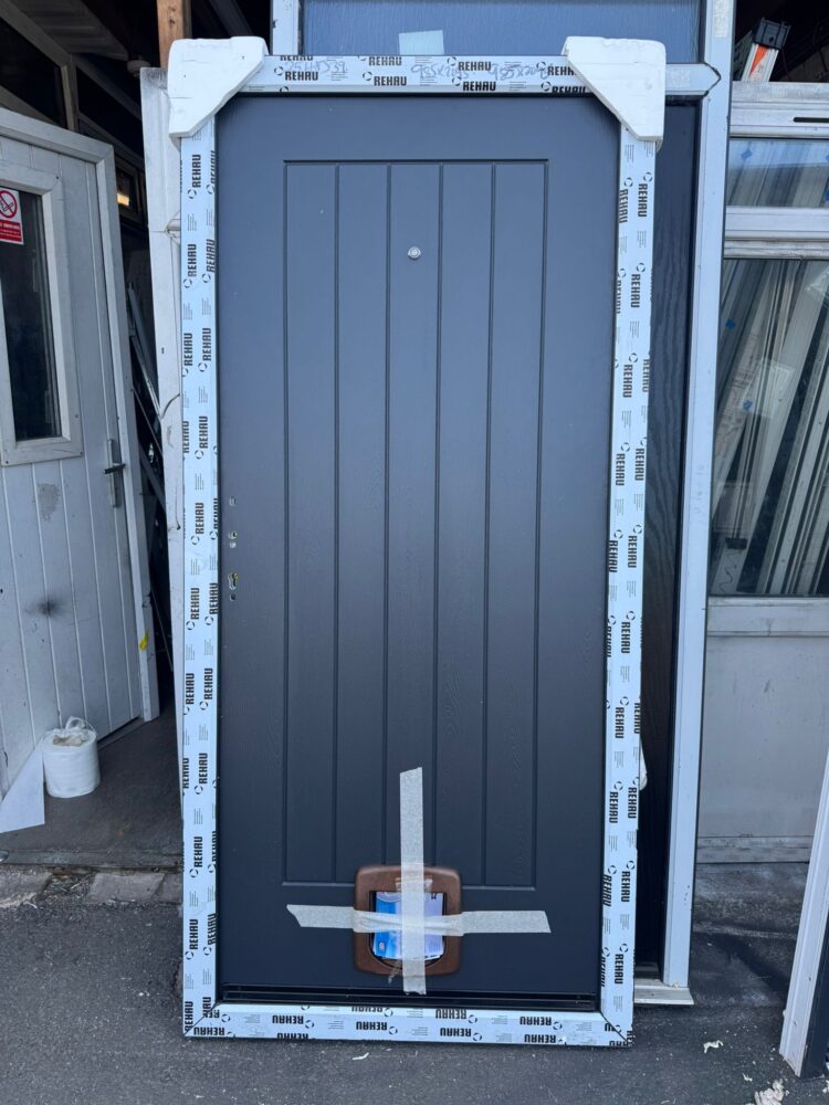 Anthracite Grey Composite Modern Door 985 x 2095 mm 25HAJ39