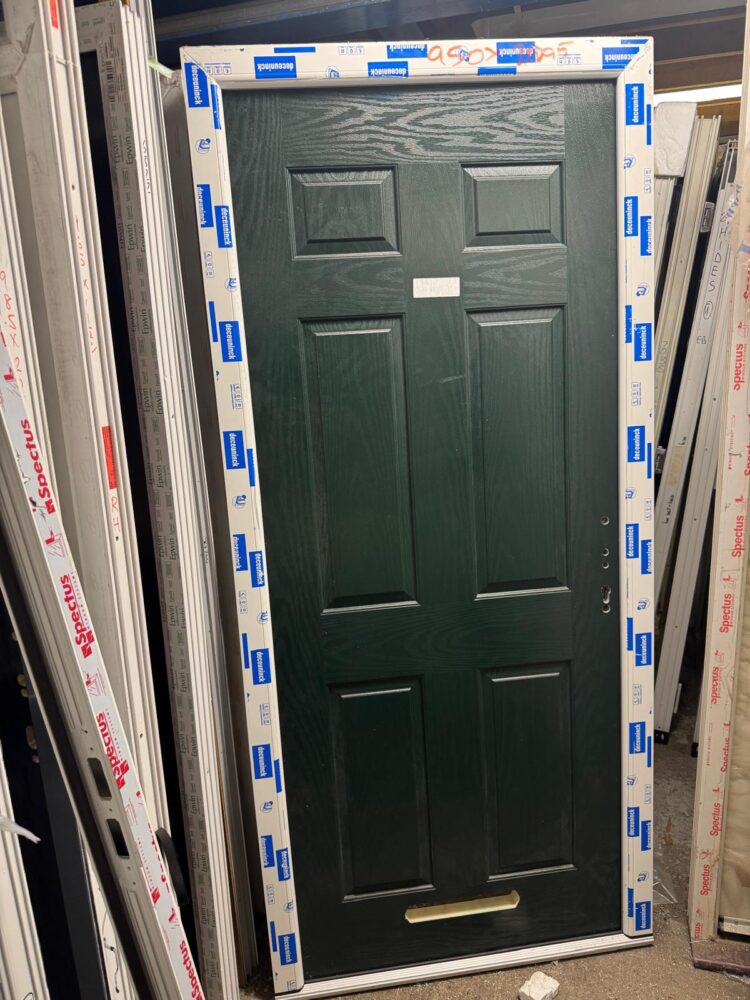Dark Green Composite Traditional Door 950 x 2095 mm