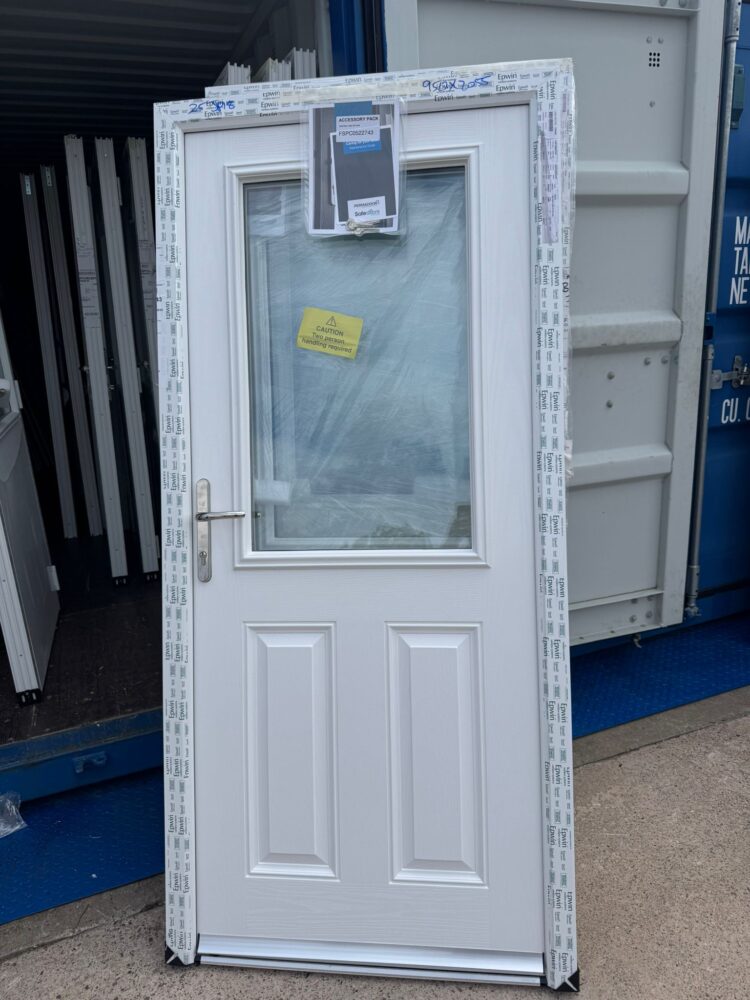 White Composite Traditional Door 950 x 2055 mm 25JP98