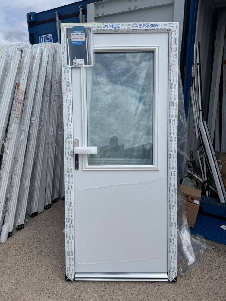White Composite Traditional Door 895 x 2030 mm 25JP15