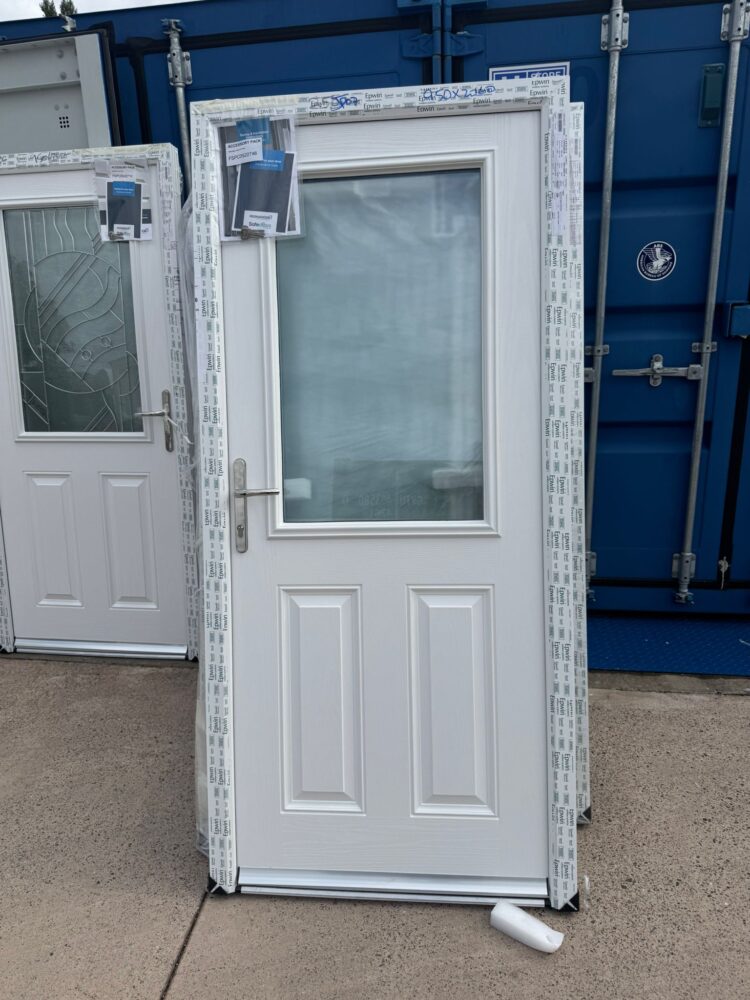 White Composite Traditional Door 950 x 2060 mm 25JP07