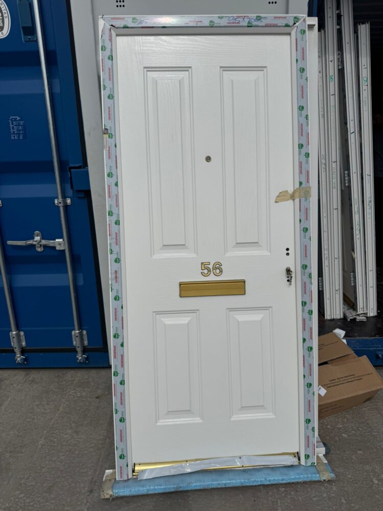 White Composite Traditional Door 915 x 2065 mm 25JJ21