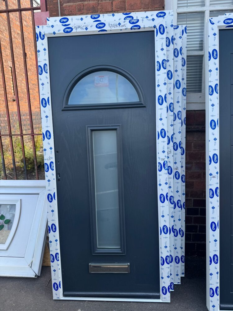 Anthracite Grey Composite Modern Door 890 x 2005 mm 25HAG110