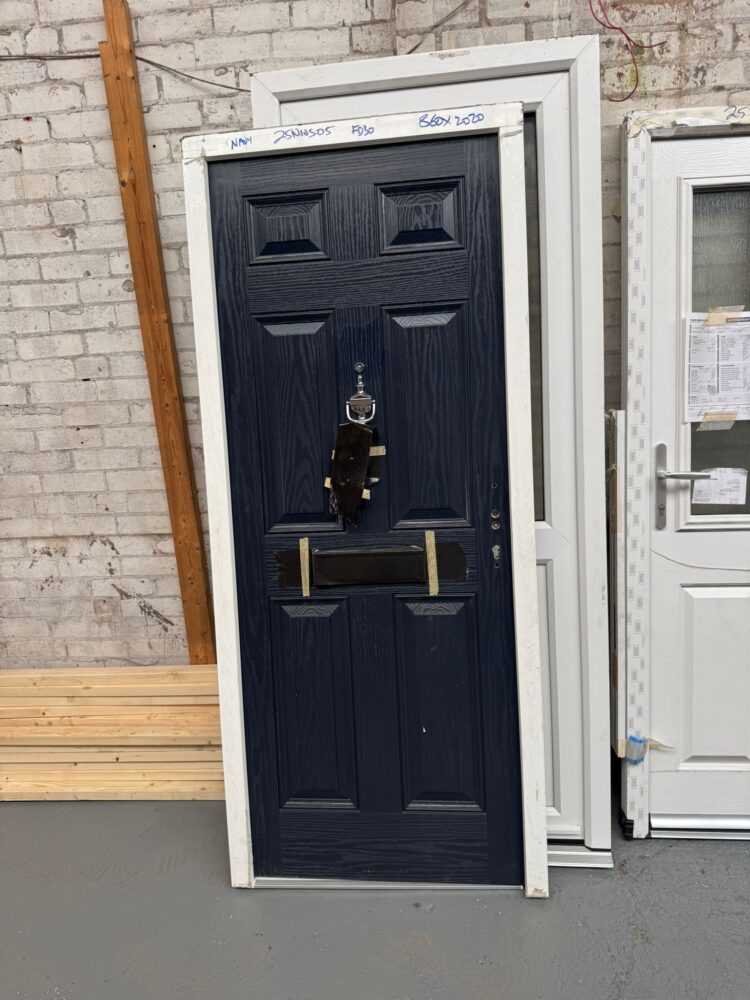 Navy Blue Composite Traditional FD30 Door 860 x 2020 mm 25NWS05