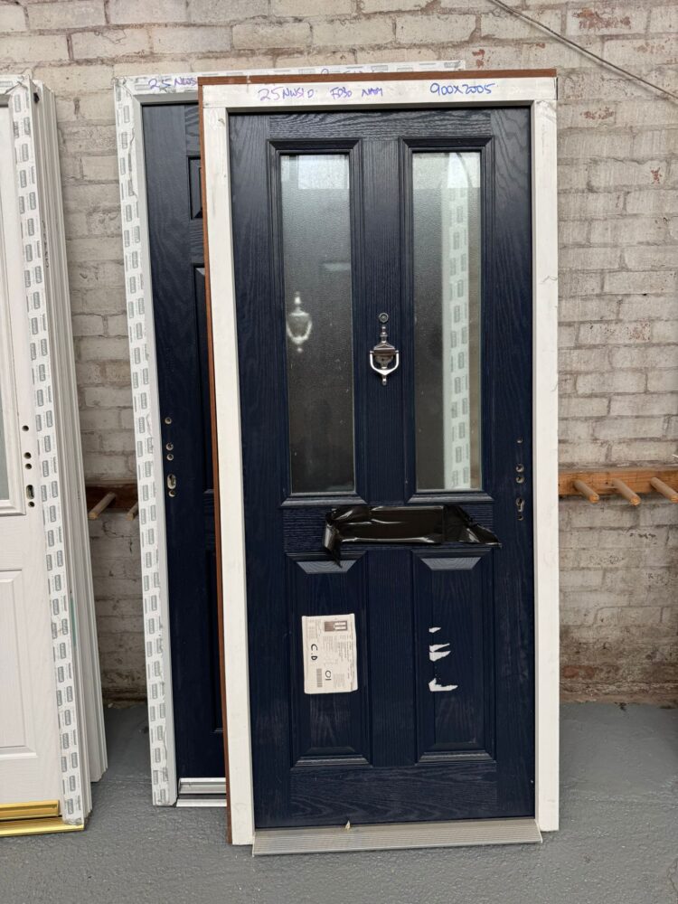 Navy Blue Composite Traditional FD30 Door 900 x 2005 mm 25NWS10