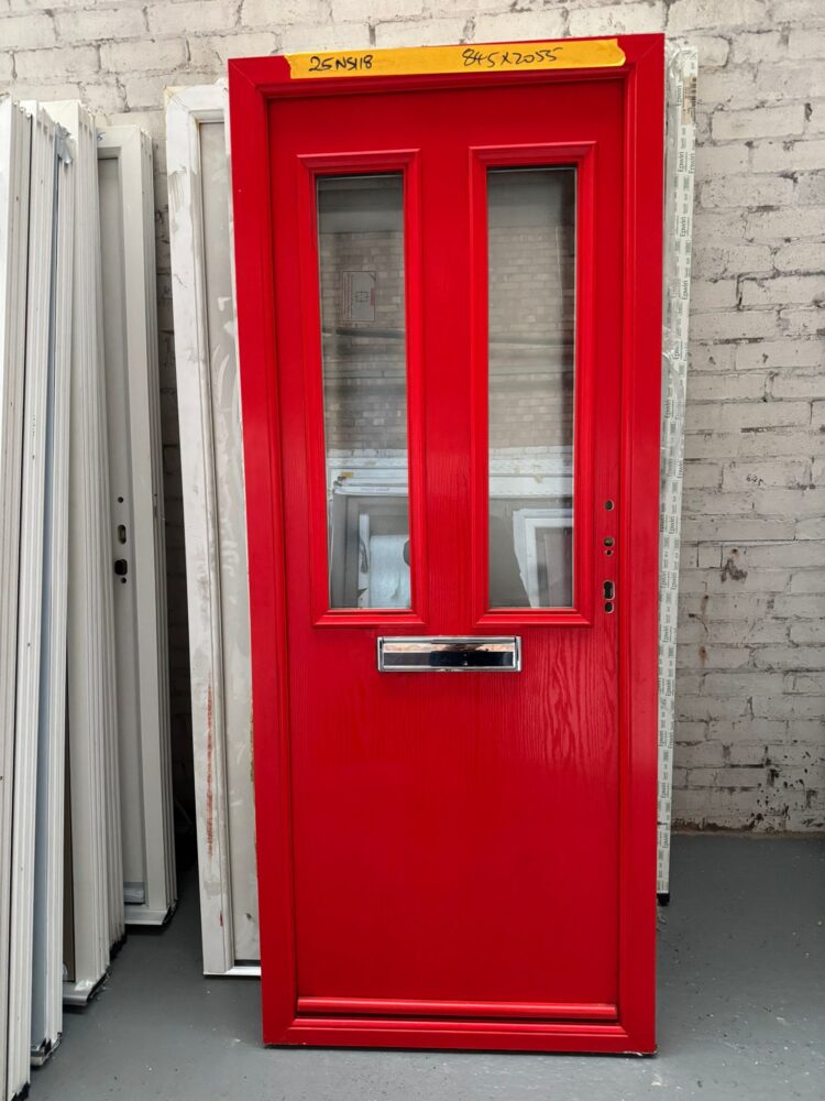 Red Composite Traditional Door 845 x 2055 mm 25NS118