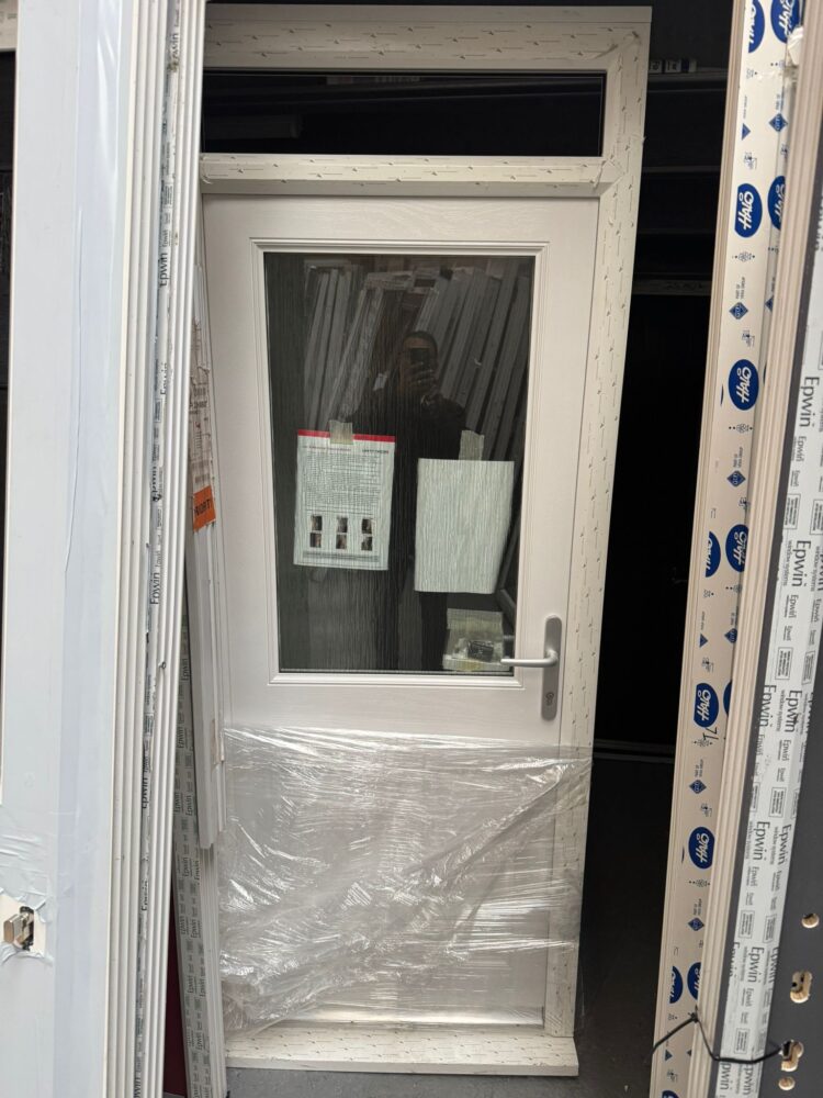 White Composite Traditional Door 890 x 2015/2280 mm