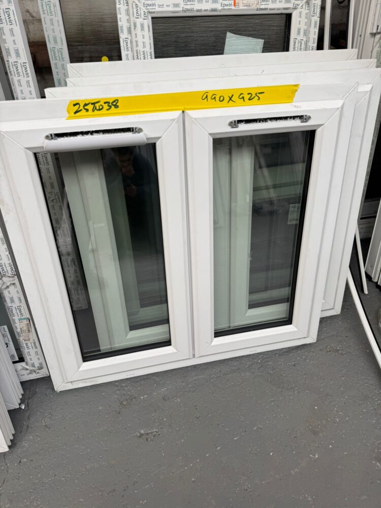 White Upvc French Window 990 X 925 mm 25TW38