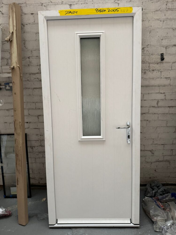 White Composite Modern Door 880 x 2005 mm 25MO24