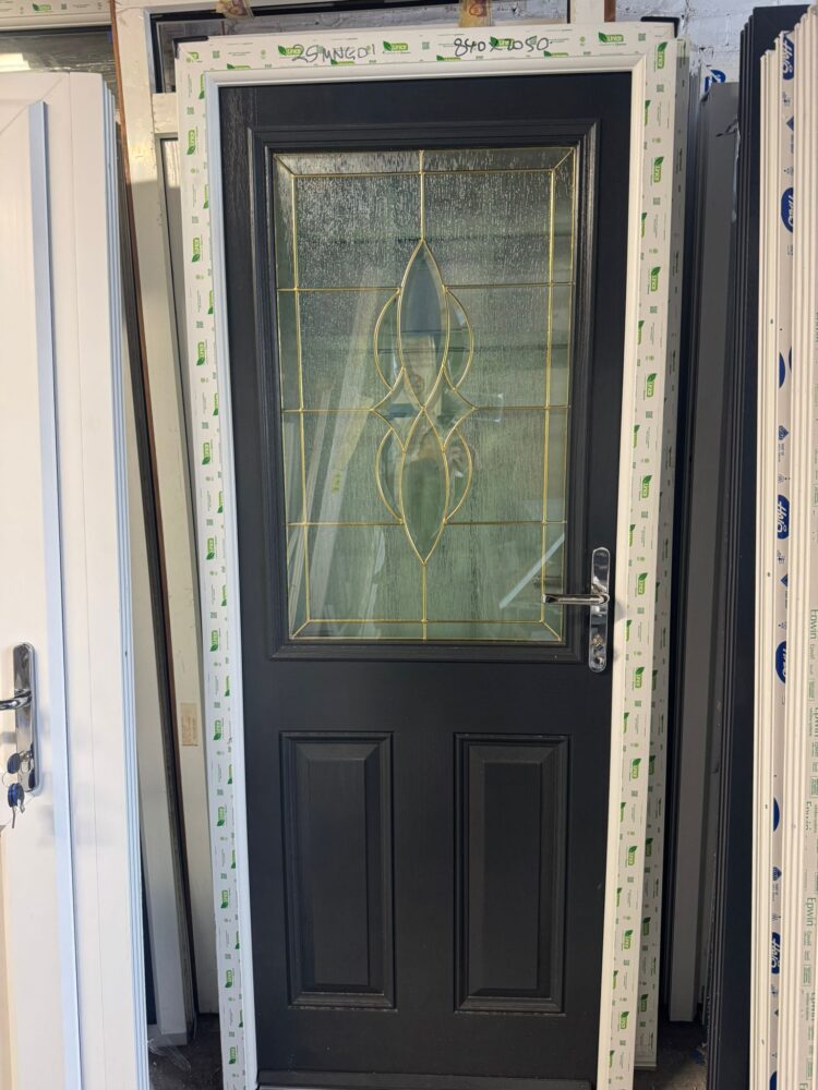 Anthracite Grey Composite Traditional Door 840 x 2050 mm 25MNG01