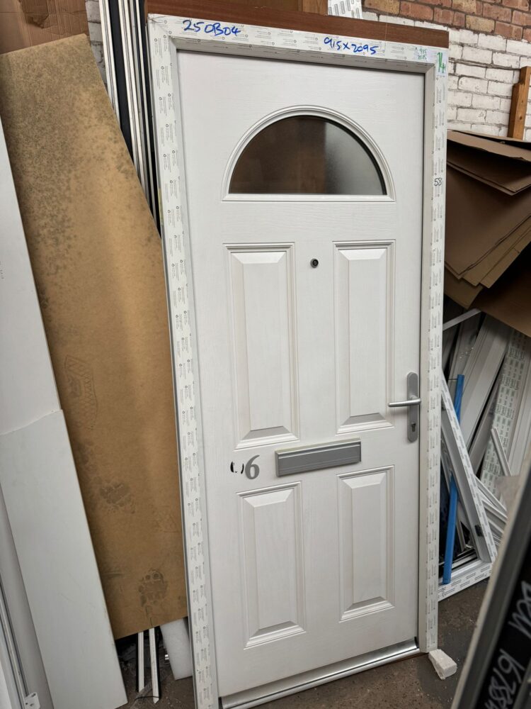 White Composite Traditional Door 915 x 2095 mm 25OB04