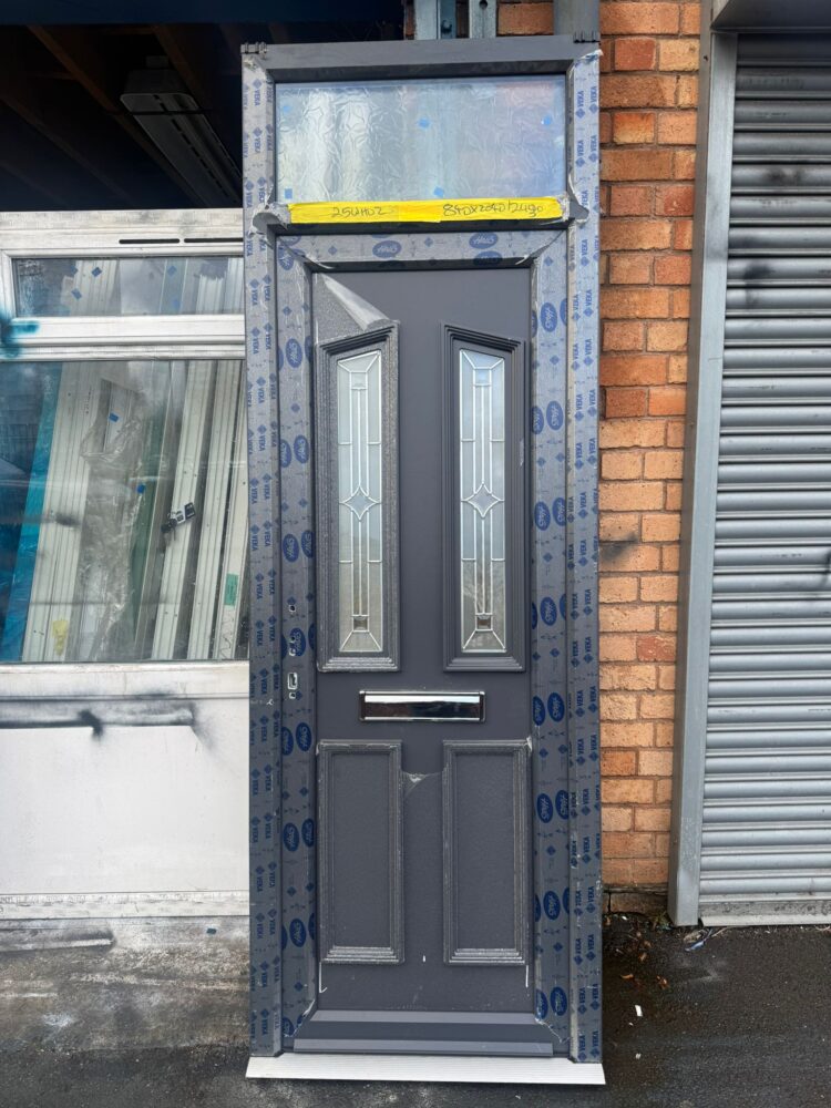 Anthracite Grey Upvc Door 840 x 2040/2430 mm 25WH02