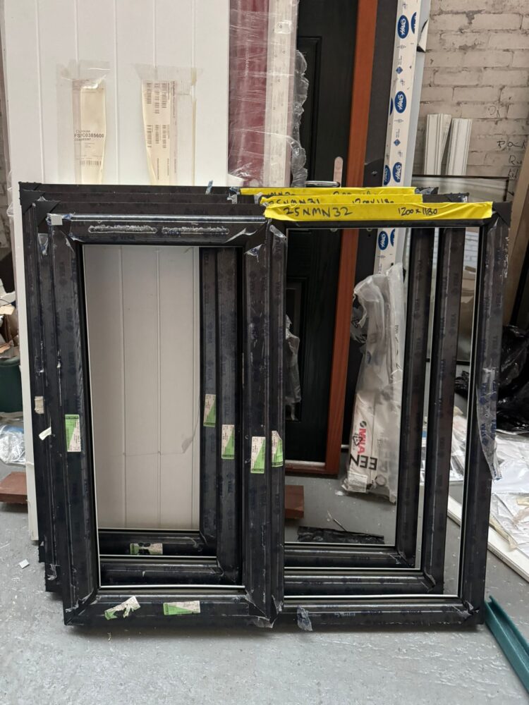Black Upvc Window 1200 X 1180 mm 25MNM32