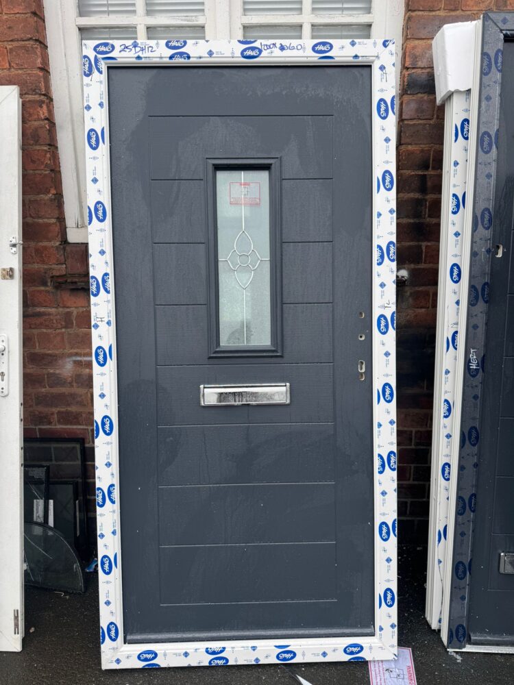 Anthracite Grey Composite Modern Door 1000 x 2060 mm 25DH12