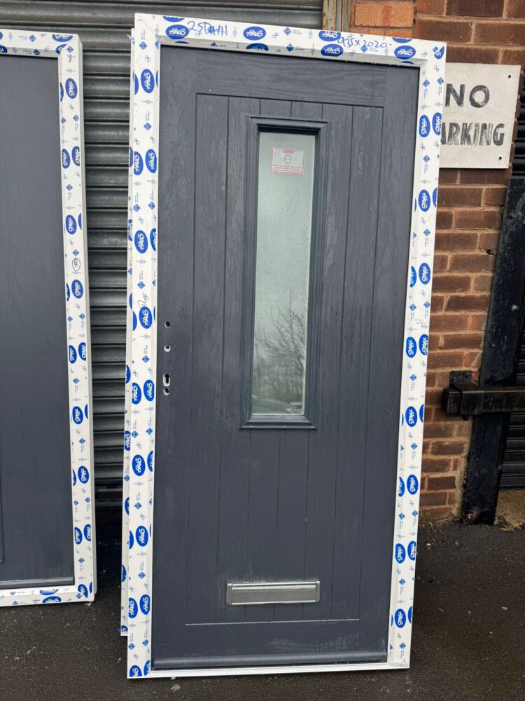 Anthracite Grey Composite Modern Door 935 x 2020 mm 25DH11