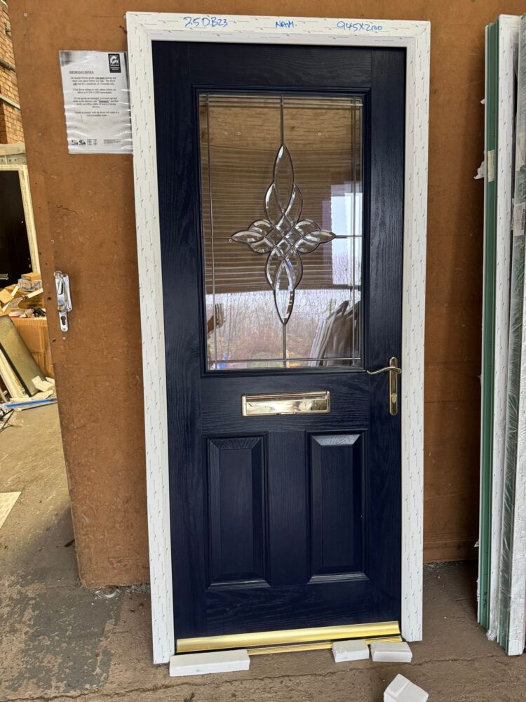 Navy Blue Composite Traditional Door 945 x 2100 mm 25DB23