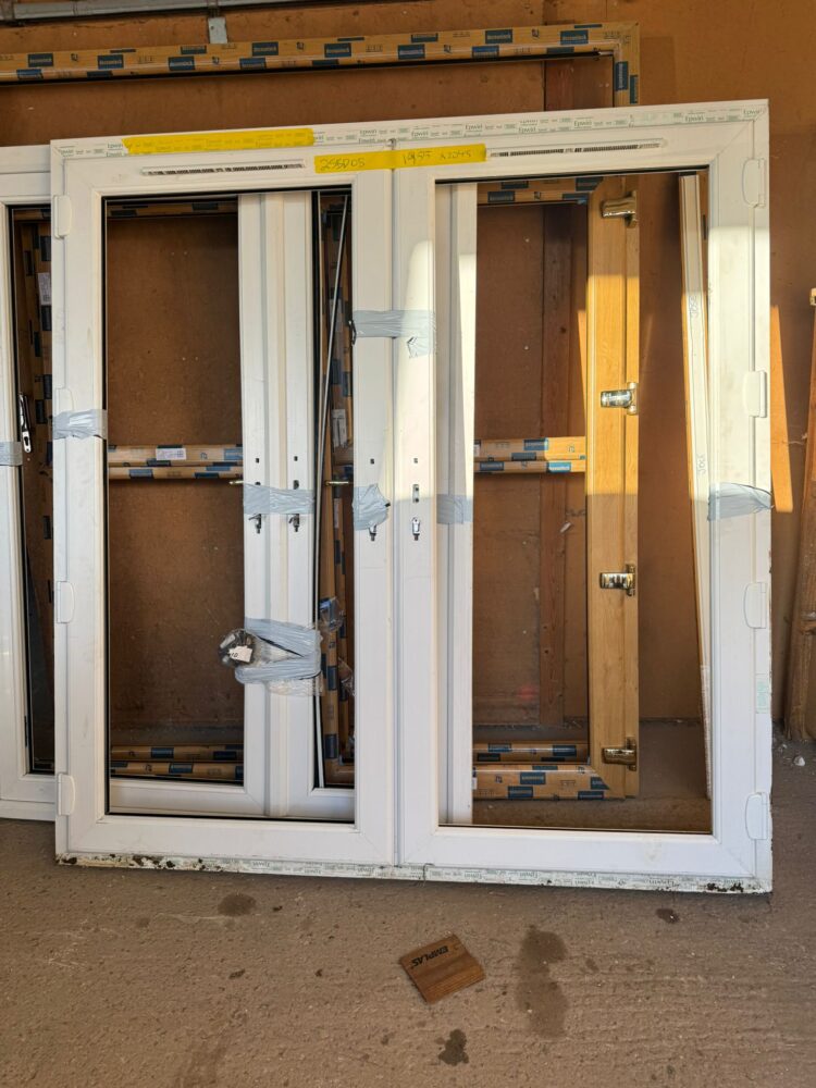 White Upvc French Door 1955 x 2045 mm 25BD08