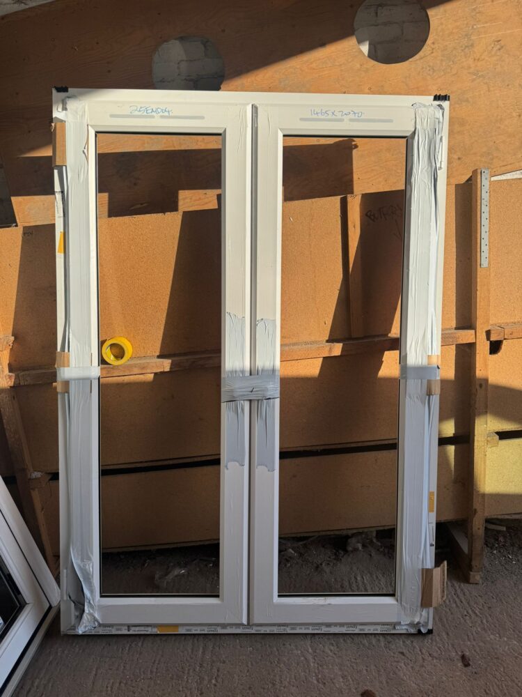 White Upvc French Door 1465 x 2070 mm 25END04