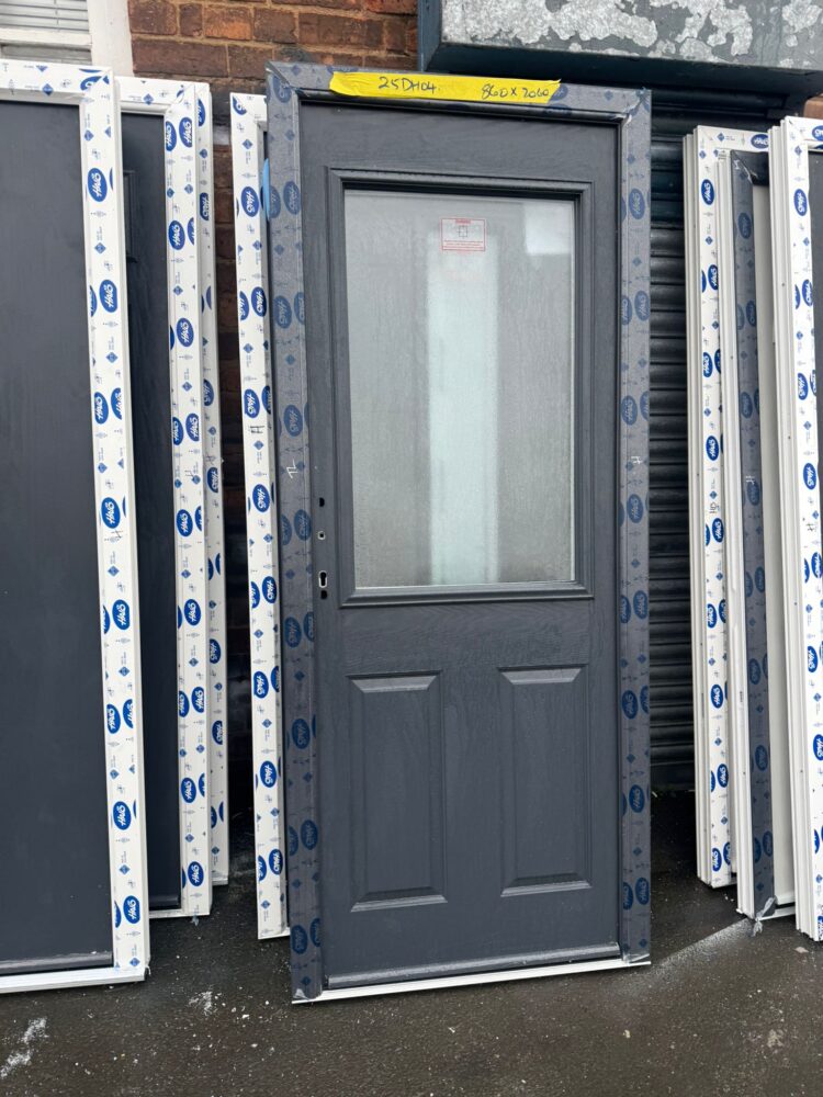 Anthracite Grey Composite Traditional Door 860 x 2060 mm 25DH04