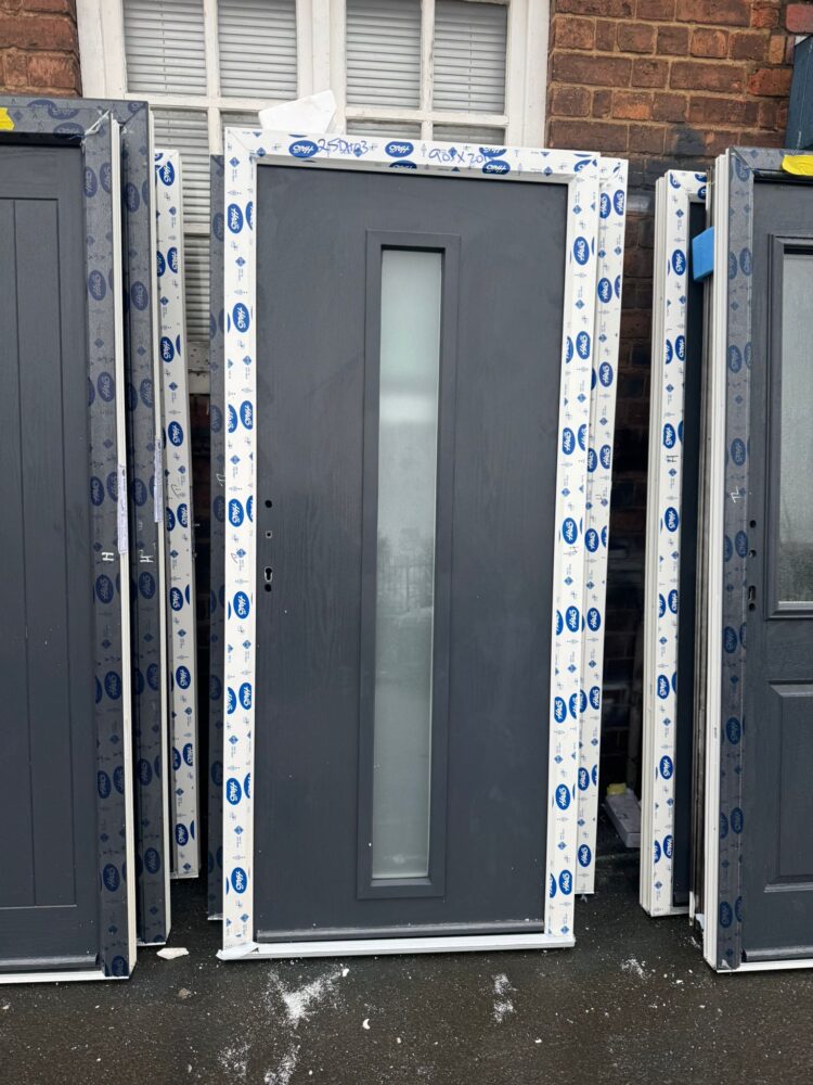 Anthracite Grey Composite Modern Door 905 x 2015 mm 25DH03