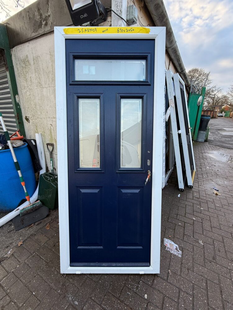Navy Blue Composite Traditional Door 870 x 2050 mm 25ARN09