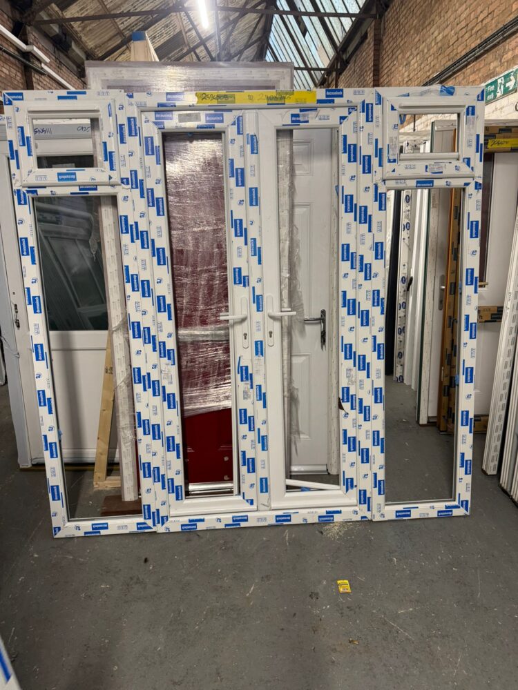 White Upvc French Door 2110 x 2065 mm 25BGD08