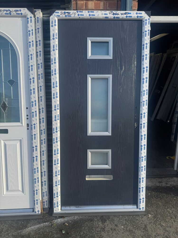 Anthracite Grey Composite Modern Door 970 x 2050 mm 26JC10