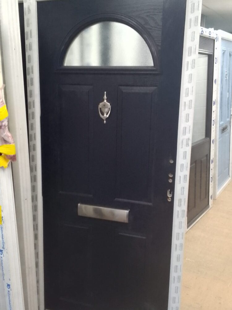 Black Composite Traditional Door 940 x 2020 mm