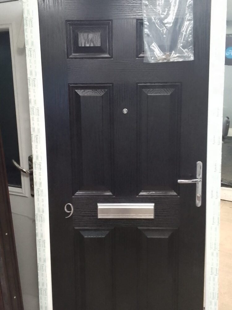Black Composite Traditional Door 960 x 2035 mm