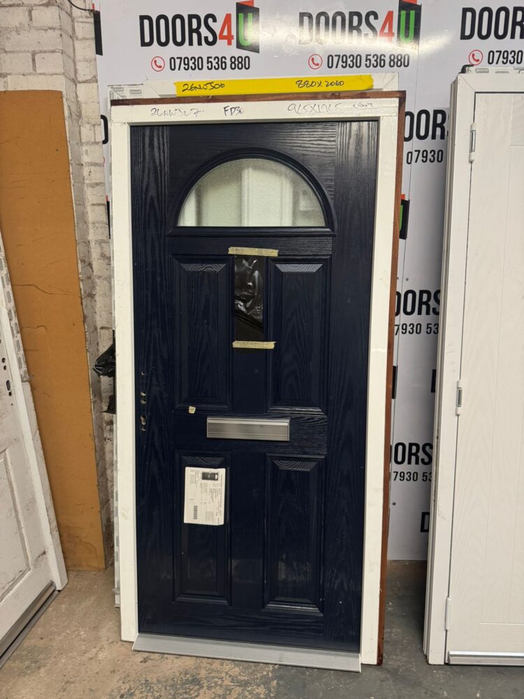 Navy Blue Composite Traditional FD30 Door 965 x 1965 mm 26NWJ07