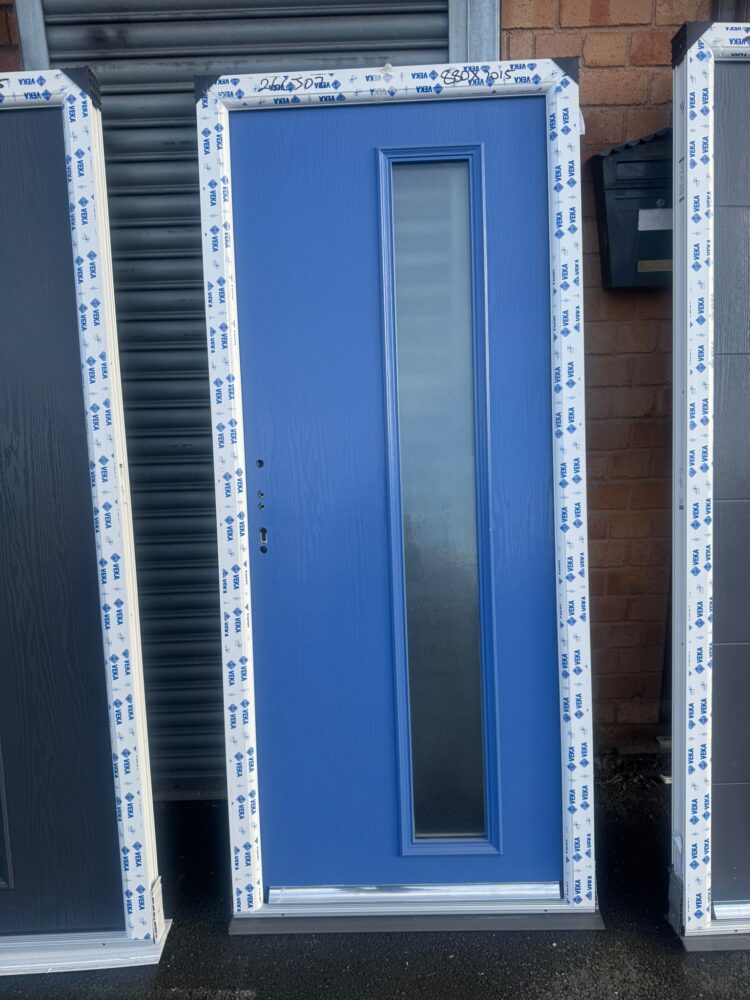 Blue Composite Modern Door 880 x 2015 mm 26JC07