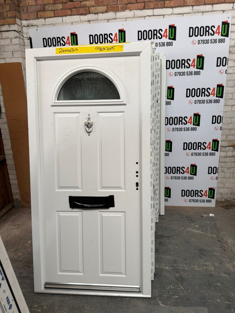 White Composite Traditional Door 980 x 2005 mm 26NWJ117