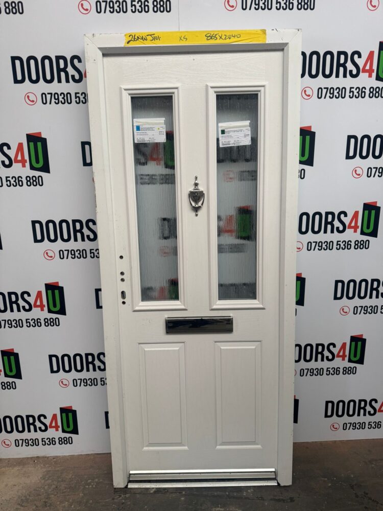Ex-Showroom White Composite Traditional Door 865 x 2040 mm 26NWJ101
