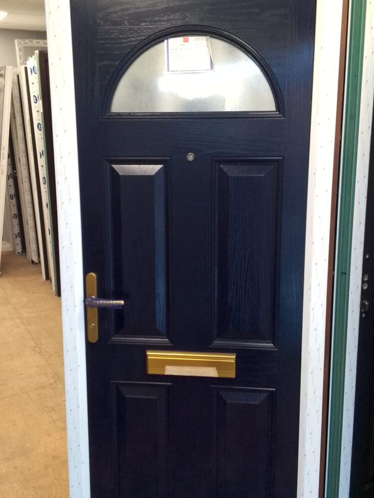 Navy Blue Composite Traditional Door 870 x 2080 mm 24HN01